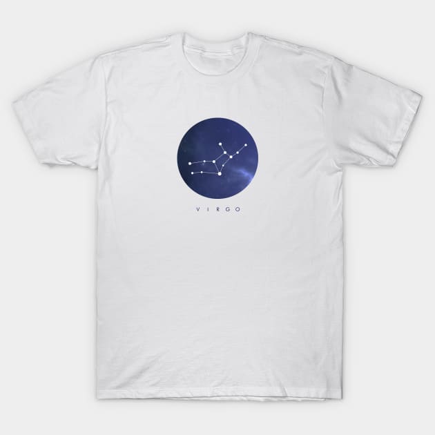 Virgo Constellation T-Shirt by clothespin